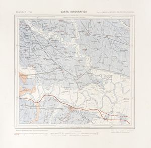 Lotto di undici carte idrografiche del Regno d'Italia, regione Emilia Romagna.  - Asta  Arte Antica, Moderna e Contemporanea [Parte I] - Associazione Nazionale - Case d'Asta italiane