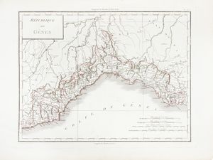 NICOLAS DE FER : Genes, ditte la superbe, fameux port sur la mer Mditerrane.  - Asta  Arte Antica, Moderna e Contemporanea [Parte I] - Associazione Nazionale - Case d'Asta italiane