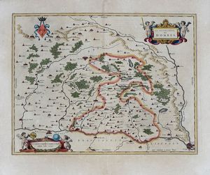 JOHANN BAPTIST HOMANN - Tabula Aquitaniae complectens Gubernationem Guiennae et Vasconiae exhibita.