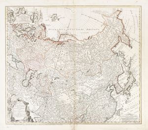 JOHANN MATTHAUS HAAS : Imperii Russici et Tatariae Universae tam majoris et Asiaticae quam minoris et Europae Tabula...  - Asta  Arte Antica, Moderna e Contemporanea [Parte I] - Associazione Nazionale - Case d'Asta italiane