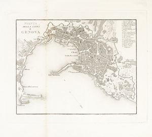 JOACHIM, REINIER E JOSHUA OTTENS : Nouveaux Plan et Environs de la Ville de Genes.  - Asta  Arte Antica, Moderna e Contemporanea [Parte I] - Associazione Nazionale - Case d'Asta italiane