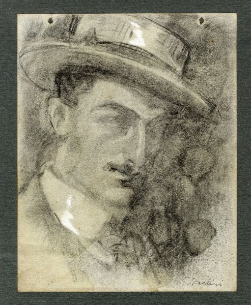 Armando Spadini : Ritratto maschile.  - Asta Arte Antica, Moderna e Contemporanea [Parte II] - Associazione Nazionale - Case d'Asta italiane