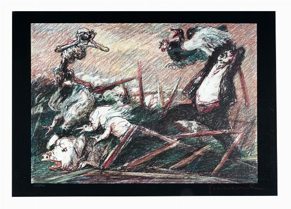 Lotto composto di 3 incisioni ed 1 disegno.  - Asta Arte Antica, Moderna e Contemporanea [Parte II] - Associazione Nazionale - Case d'Asta italiane