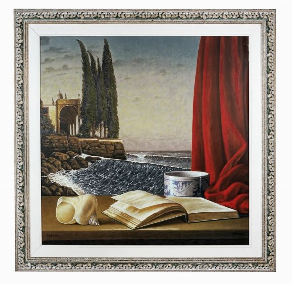 ANTONIO NUNZIANTE : Crepuscolo.  - Asta Arte Antica, Moderna e Contemporanea [Parte II] - Associazione Nazionale - Case d'Asta italiane