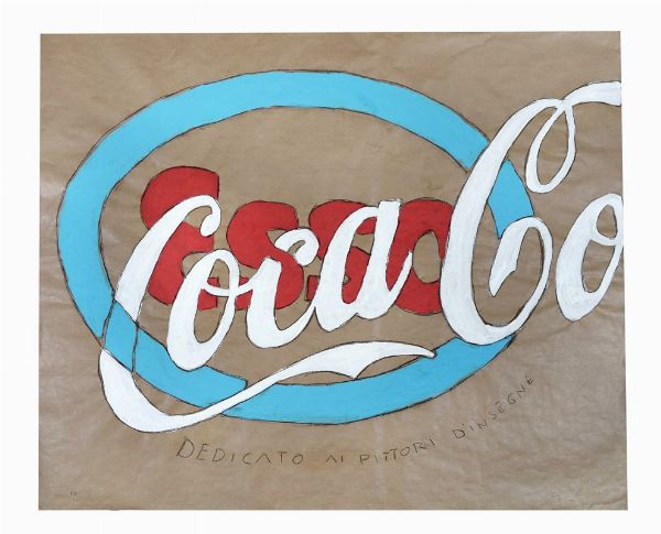 MARIO SCHIFANO : Esso Coca-Cola.  - Asta Arte Antica, Moderna e Contemporanea [Parte II] - Associazione Nazionale - Case d'Asta italiane