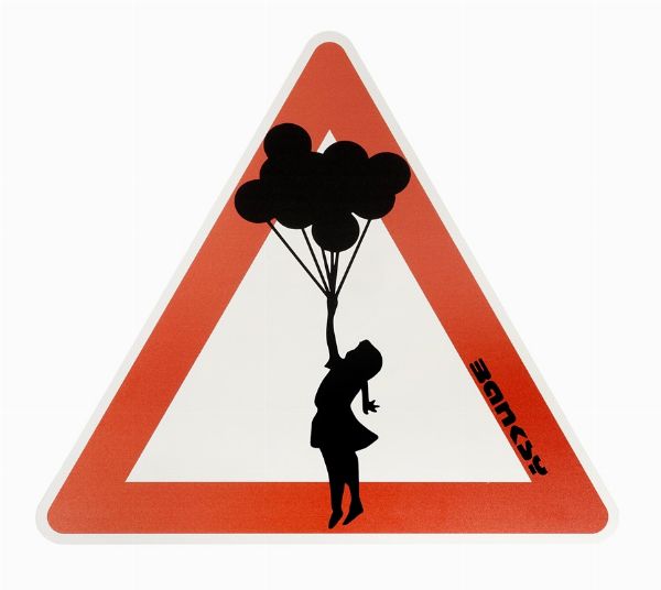 Banksy : Flying Balloon Girl.  - Asta Arte Antica, Moderna e Contemporanea [Parte II] - Associazione Nazionale - Case d'Asta italiane