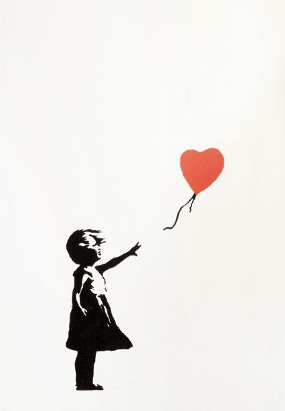 Banksy : Girl and the balloon.  - Asta Arte Antica, Moderna e Contemporanea [Parte II] - Associazione Nazionale - Case d'Asta italiane
