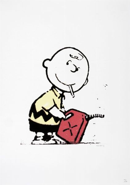 Banksy : Charlie Brown.  - Asta Arte Antica, Moderna e Contemporanea [Parte II] - Associazione Nazionale - Case d'Asta italiane