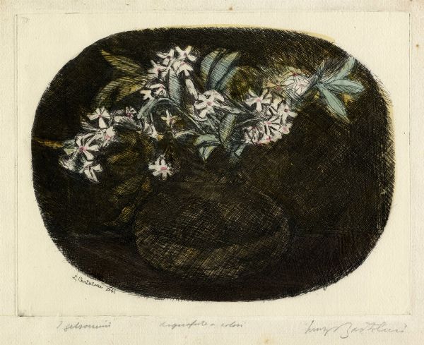 Luigi Bartolini : I gelsomini.  - Asta Arte Antica, Moderna e Contemporanea [Parte II] - Associazione Nazionale - Case d'Asta italiane