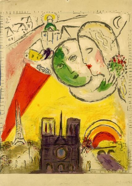 Marc Chagall : Lotto composto di 9 incisioni.  - Asta Arte Antica, Moderna e Contemporanea [Parte II] - Associazione Nazionale - Case d'Asta italiane