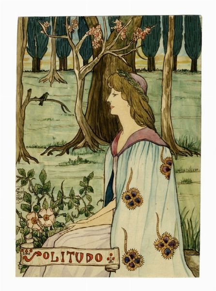 GUY : Lotto composto di 2 disegni liberty.  - Asta Arte Antica, Moderna e Contemporanea [Parte II] - Associazione Nazionale - Case d'Asta italiane