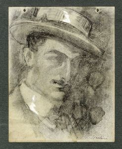 Armando Spadini - Ritratto maschile.