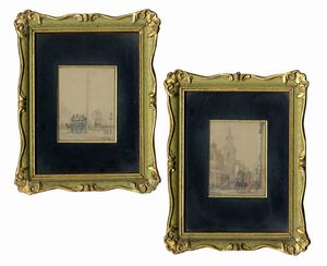 Renato Zini : Lotto composto di 21 dipinti di genere.  - Asta Arte Antica, Moderna e Contemporanea [Parte II] - Associazione Nazionale - Case d'Asta italiane