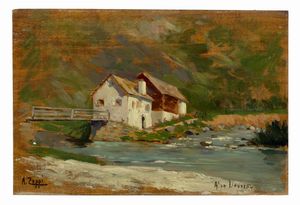 Antonio Zoppi - Lotto composto di 2 dipinti.