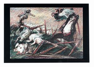 Lotto composto di 3 incisioni ed 1 disegno.  - Asta Arte Antica, Moderna e Contemporanea [Parte II] - Associazione Nazionale - Case d'Asta italiane