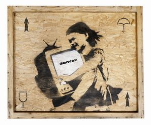 Banksy - TV Girl.