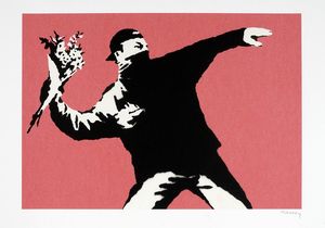 Banksy - The Flower Thrower.