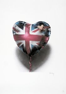 Banksy - English (broken) heart.