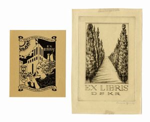 Lotto composto di 75 ex libris.  - Asta Arte Antica, Moderna e Contemporanea [Parte II] - Associazione Nazionale - Case d'Asta italiane