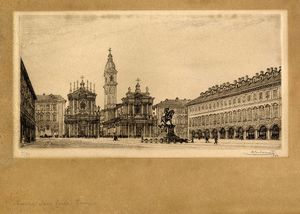 ANTONIO CARBONATI - Lotto composto di 6 incisioni su Torino.
