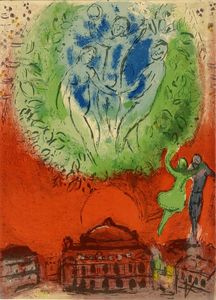 Marc Chagall - Lotto composto di 9 incisioni.