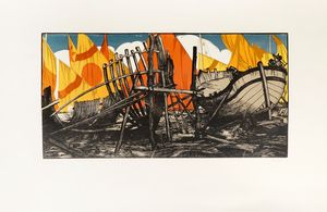 FRANCESCO NONNI - Vele romagnole (Cantiere a Rimini).