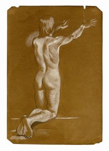 Lotto di tre nudi maschili.  - Asta Arte Antica, Moderna e Contemporanea [Parte II] - Associazione Nazionale - Case d'Asta italiane