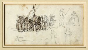 HERMANN DAVID SALAMON CORRODI - Lotto composto di 2 disegni.