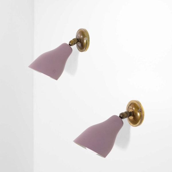 GIUSEPPE OSTUNI : Due lampade a parete  - Asta Design Lab - Associazione Nazionale - Case d'Asta italiane