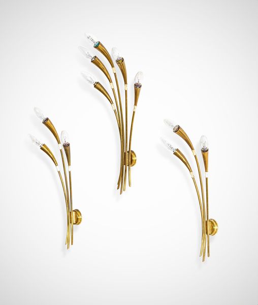 OSCAR TORLASCO : Tre lampade a parete  - Asta Design Lab - Associazione Nazionale - Case d'Asta italiane