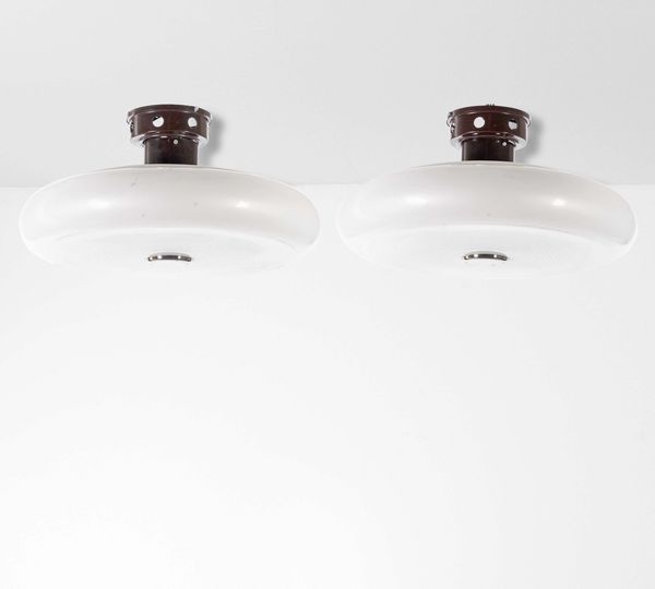 STILUX : Due lampade a plafone  - Asta Design Lab - Associazione Nazionale - Case d'Asta italiane