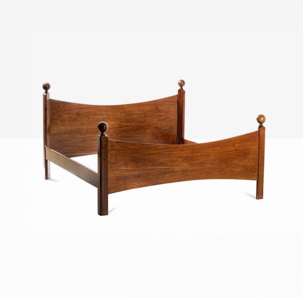 LUIGI CACCIA DOMINIONI : Letto mod. L4 Chesa Laria  - Asta Design Lab - Associazione Nazionale - Case d'Asta italiane