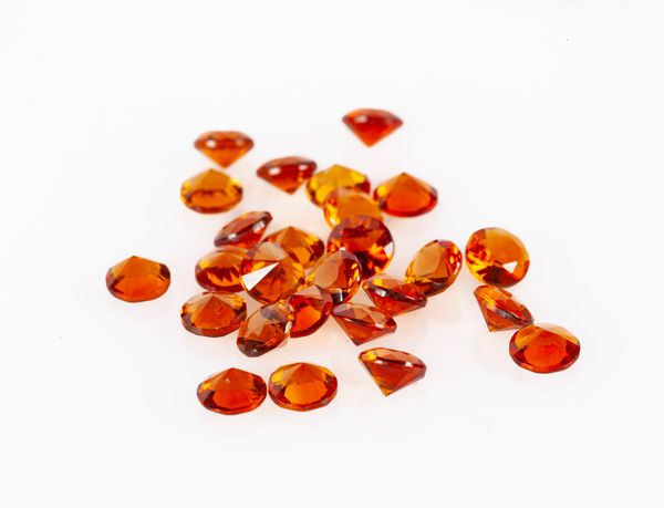 Lotto tormaline  arancio ct. 6  - Asta Asta a Tempo - Gioielli e Preziosi - Associazione Nazionale - Case d'Asta italiane