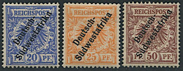 1898, German South West Africa  - Asta Filatelia - Associazione Nazionale - Case d'Asta italiane