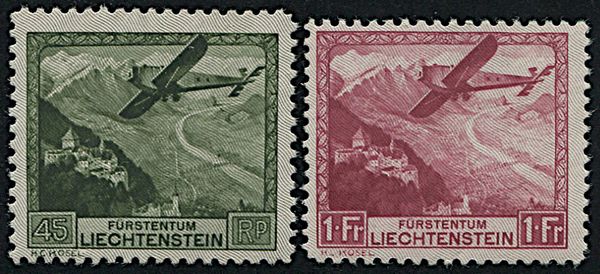 1930, Liechtenstein, Posta Aerea  - Asta Filatelia - Associazione Nazionale - Case d'Asta italiane