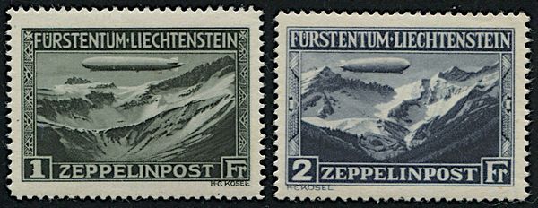 1931, Liechtenstein, Zeppelin  - Asta Filatelia - Associazione Nazionale - Case d'Asta italiane