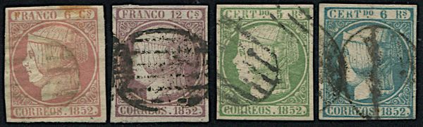 1852, Spagna, Isabella II  - Asta Filatelia - Associazione Nazionale - Case d'Asta italiane