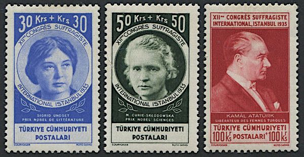 1935, Turchia, 12 Congresso Internazionale delle Donne  - Asta Filatelia - Associazione Nazionale - Case d'Asta italiane