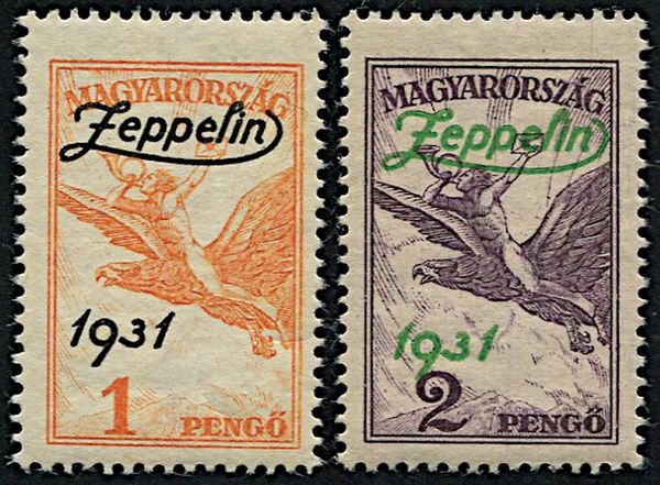 1931, Ungheria, Posta Aerea, Zeppelin  - Asta Filatelia - Associazione Nazionale - Case d'Asta italiane