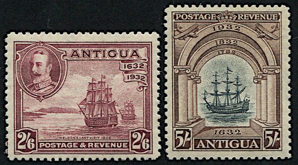 1932, Antigua, tercentenary  - Asta Filatelia - Associazione Nazionale - Case d'Asta italiane