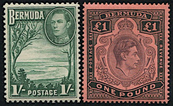 1938, Bermuda, King George VI  - Asta Filatelia - Associazione Nazionale - Case d'Asta italiane