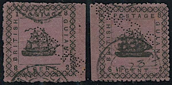 1882, British Guiana, 1 cents lil rose  - Asta Filatelia - Associazione Nazionale - Case d'Asta italiane