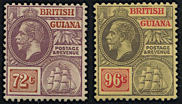 1913/21, British Guayana  - Asta Filatelia - Associazione Nazionale - Case d'Asta italiane