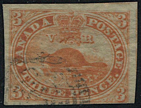 1852/57, Canada, Beaver  - Asta Filatelia - Associazione Nazionale - Case d'Asta italiane