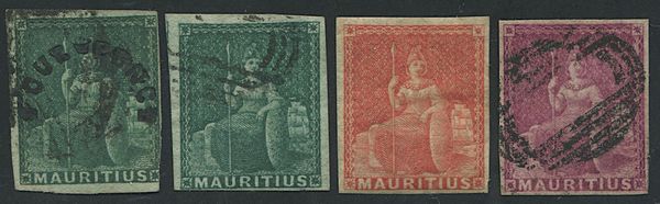 1858, Mauritius, Britannia  - Asta Filatelia - Associazione Nazionale - Case d'Asta italiane