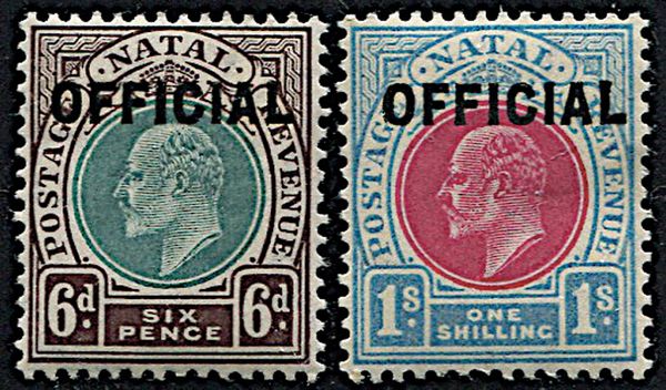 1904, Natal, Official Stamps  - Asta Filatelia - Associazione Nazionale - Case d'Asta italiane