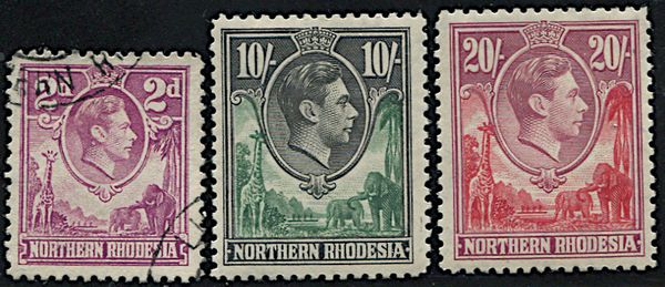 1938, Nothern Rhodesia, set of 21  - Asta Filatelia - Associazione Nazionale - Case d'Asta italiane