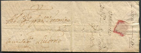 1681/1767, Toscana, tre lettere, due per Livorno e una da Livorno per Marsiglia del 27 novembre  1761,  - Asta Filatelia - Associazione Nazionale - Case d'Asta italiane