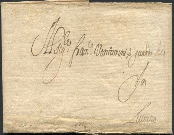 1681/1767, Toscana, tre lettere, due per Livorno e una da Livorno per Marsiglia del 27 novembre  1761,  - Asta Filatelia - Associazione Nazionale - Case d'Asta italiane