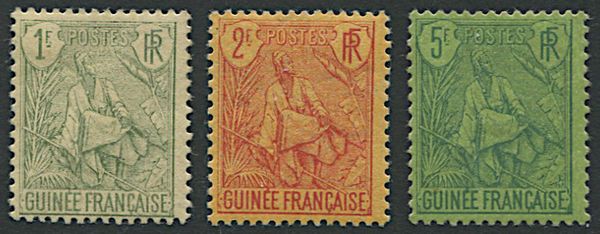 1904, French Guinea, complete set of 15  - Asta Filatelia - Associazione Nazionale - Case d'Asta italiane
